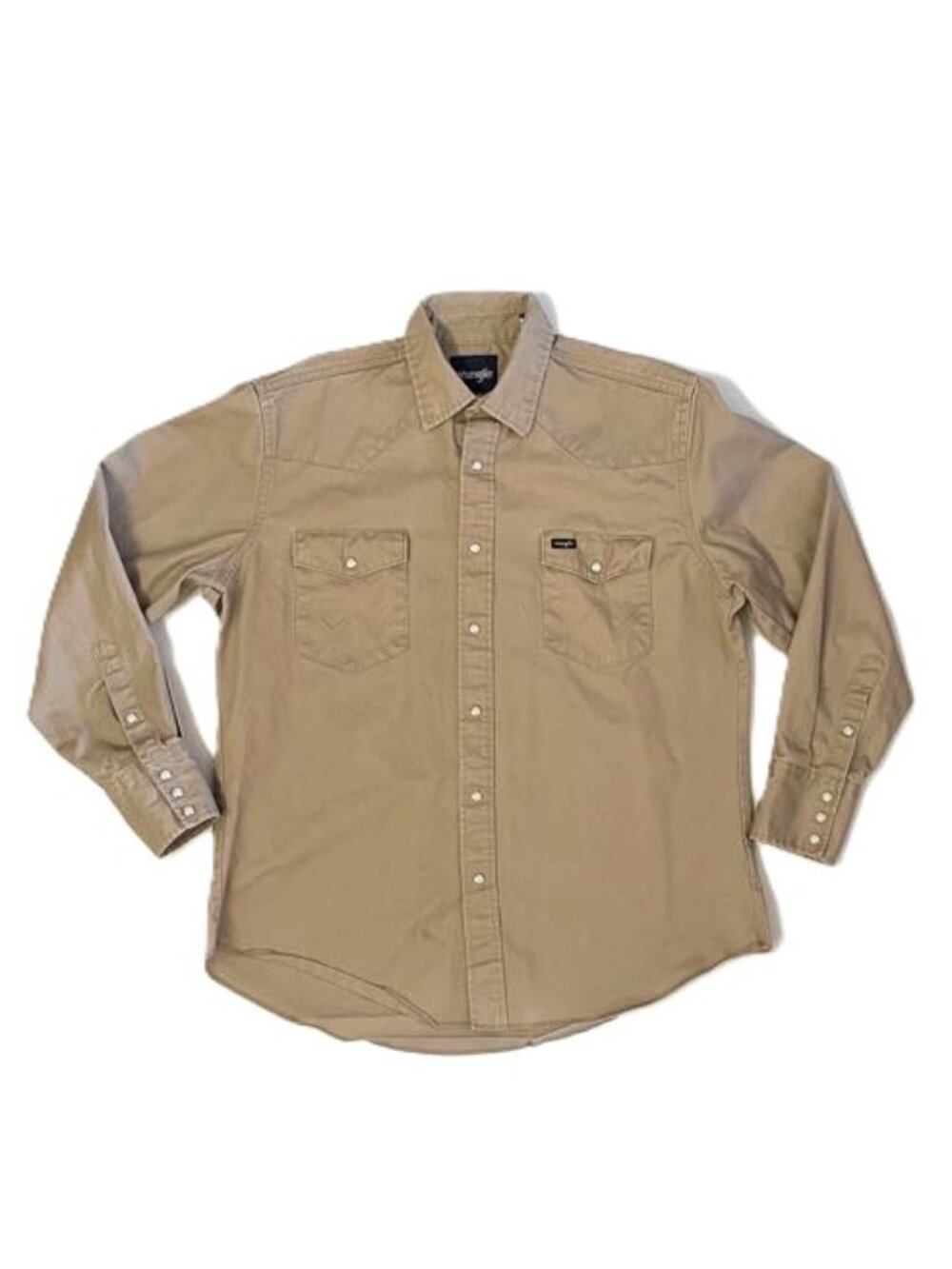 Vintage Wrangler Pearl Snap Shirt Large Heavyweight Long Sleeve Workwear Western